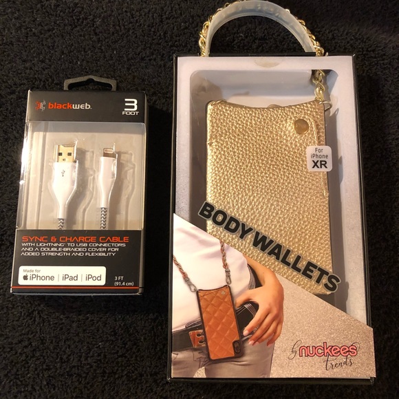 Nuckees Gold Vegan Leather Crossbody Wallet - Picture 3 of 7